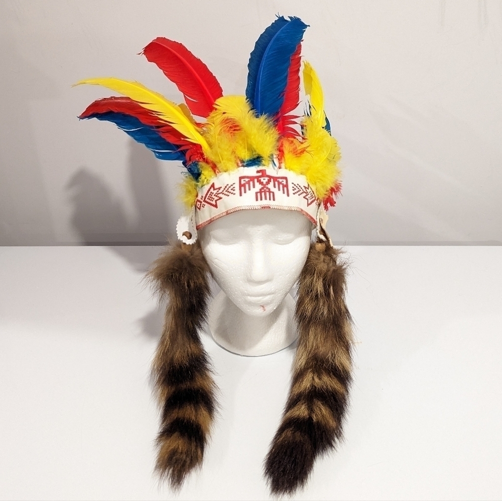 VINTAGE Native Indian costume kids headdress
